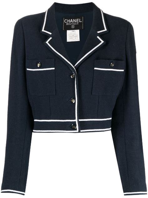 chanel cropped blazer|pre owned Chanel blazers.